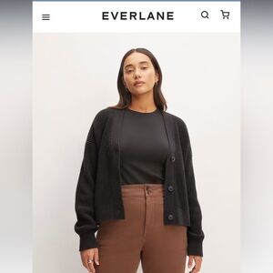Everlane The Boxy Cardigan in Everyday Cotton | Size Small
